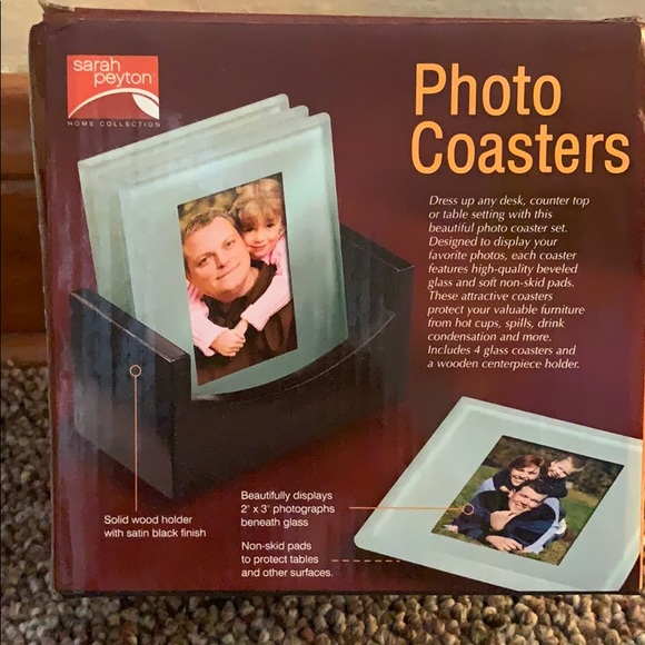 Glass Photo Coasters - Picture 2 of 3